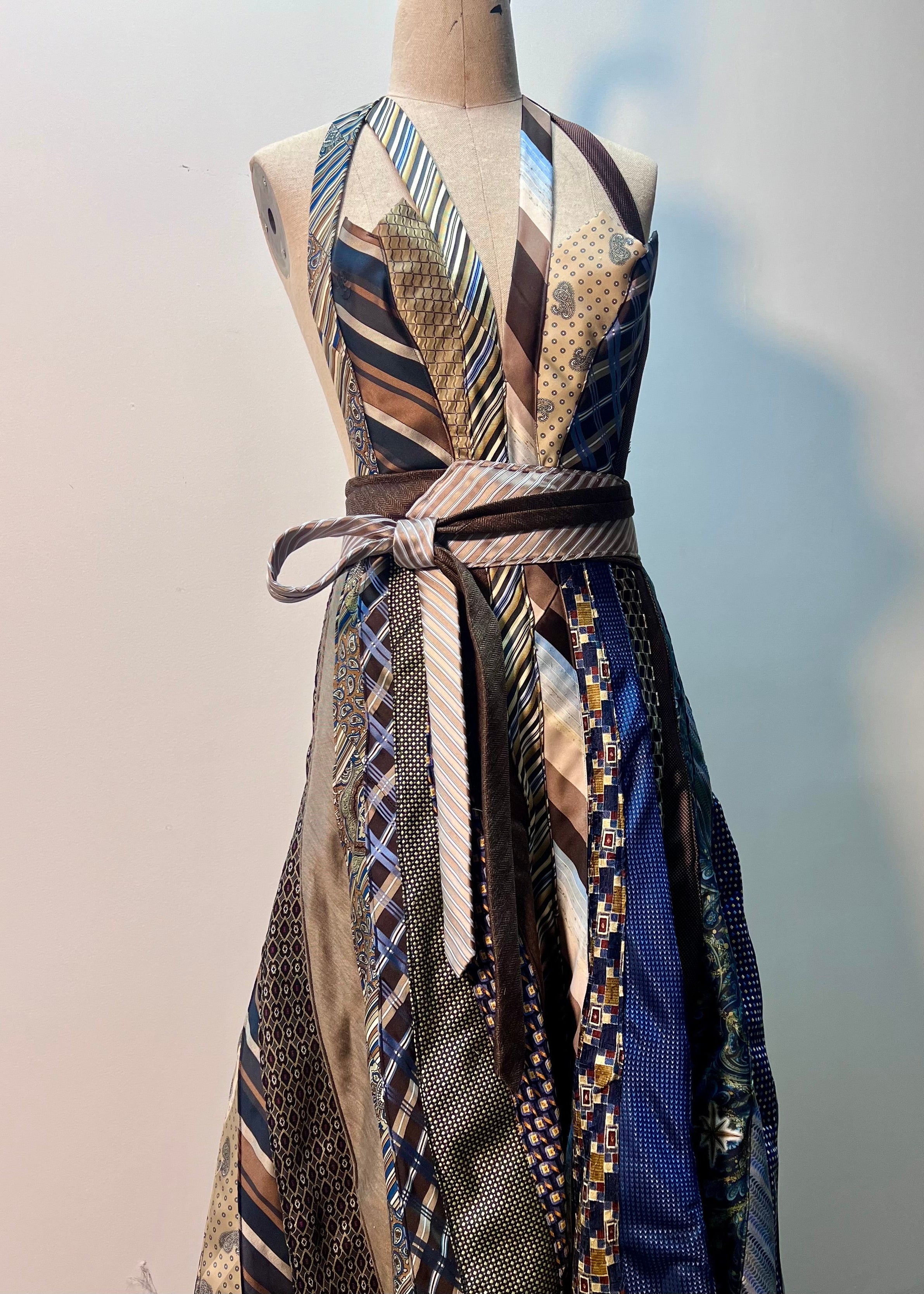 Tie Halter Midi Dress