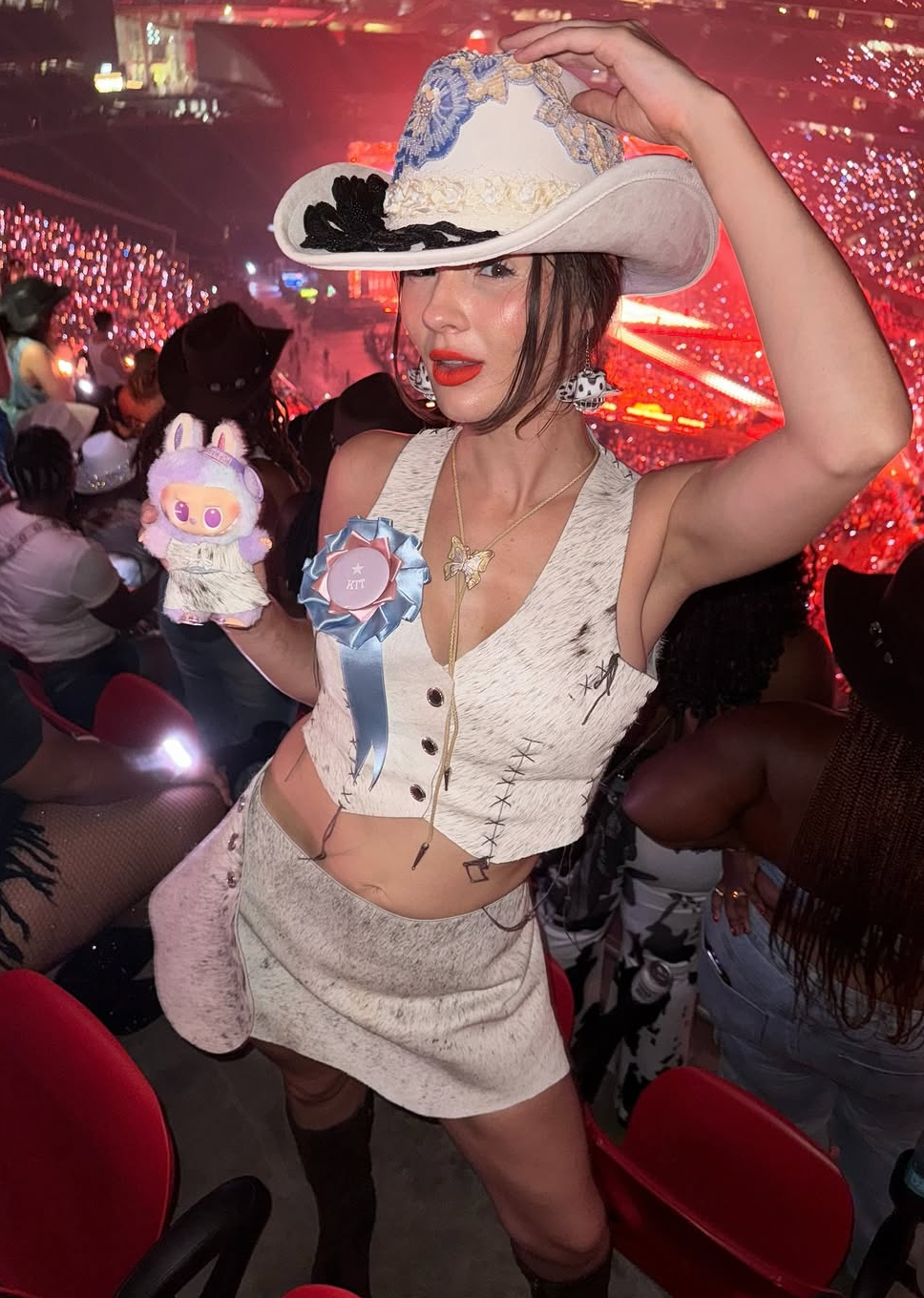 Italian Cowhide Wrap Skirt Pebbled