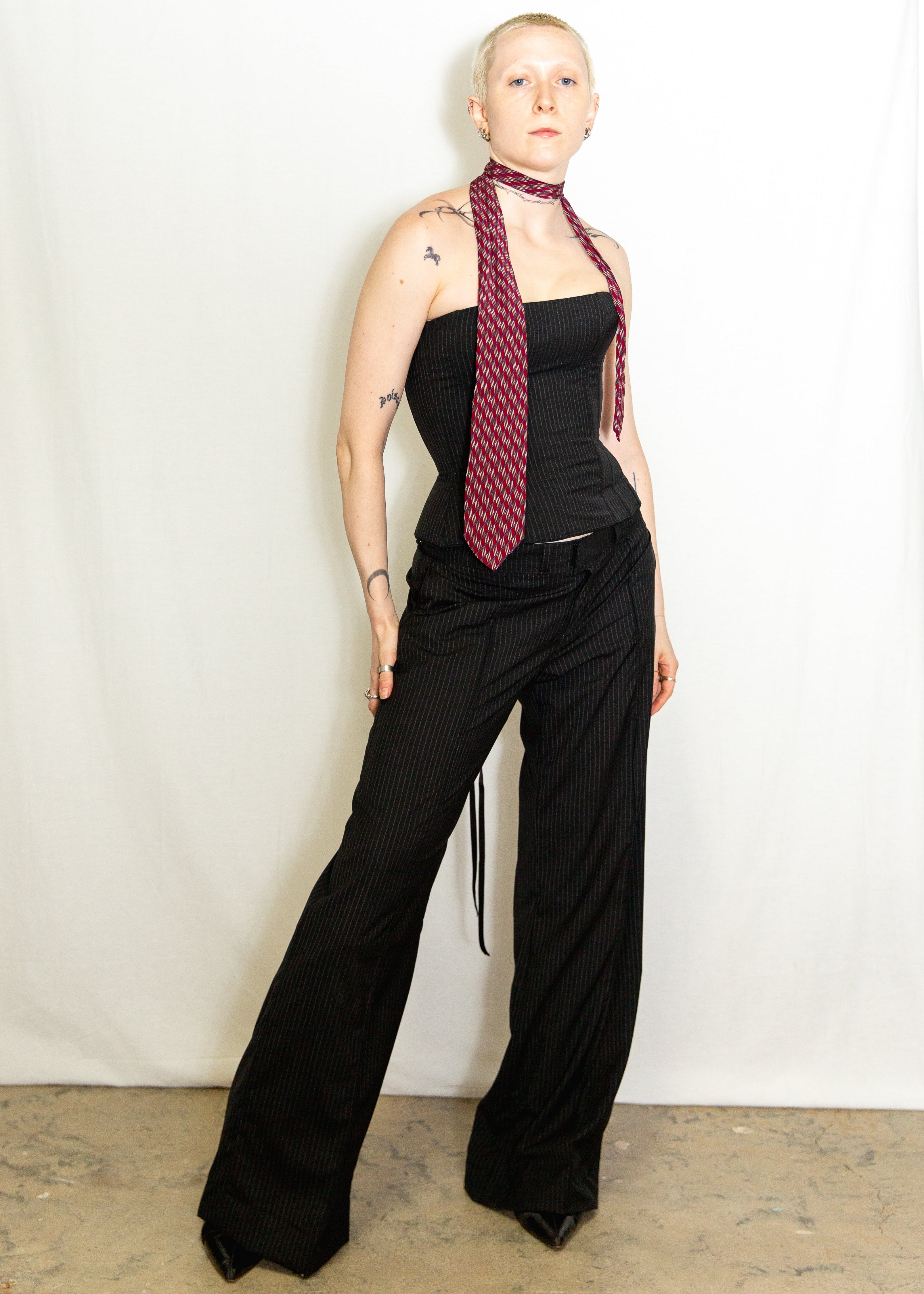 Pinstripe Trousers