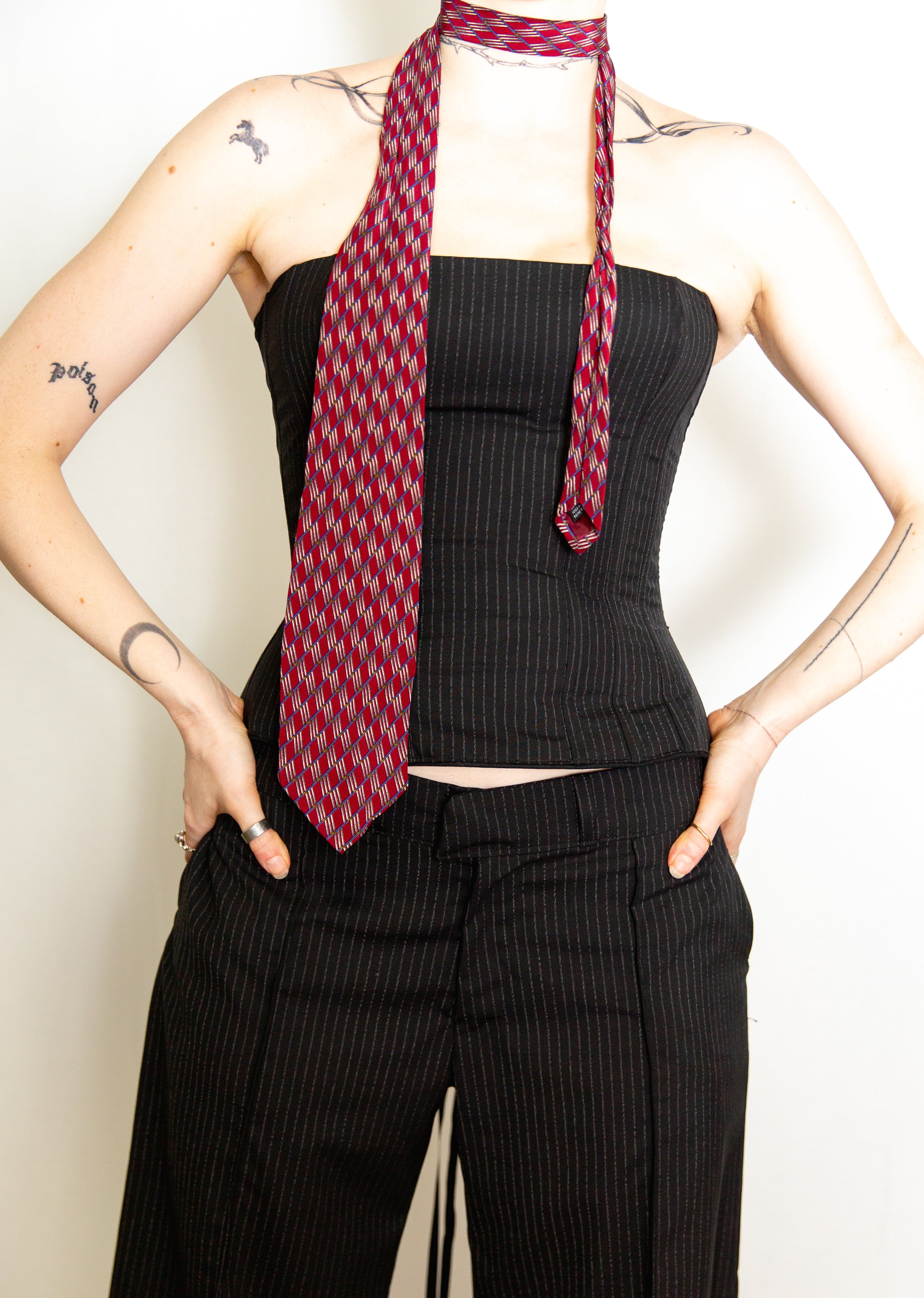 Pinstripe Corset